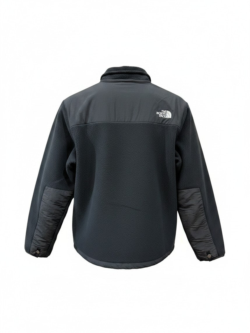 The North Face Black Stand-Collar Fleece Jacket with Contrast Panels