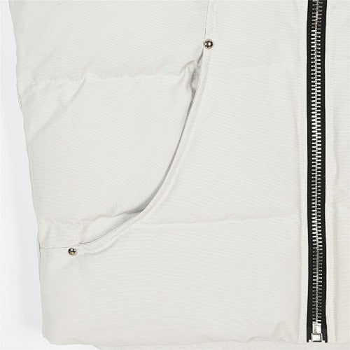 Moose Knuckles White Matte Quilted Puffer Vest