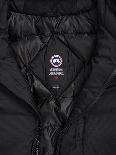Canada Goose Black Stand-Collar Puffer Jacket with Zip Chest Pocket