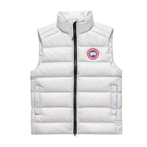 Canada Goose White Packable Quilted Puffer Vest
