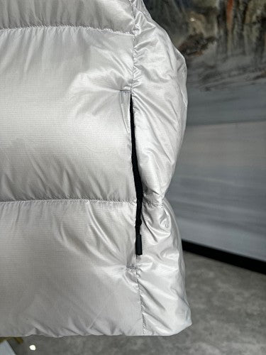 Canada Goose White Glossy Quilted Puffer Vest