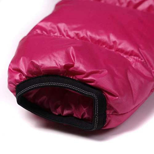 Canada Goose Fuchsia Pink Hooded Puffer Jacket with Contrast Back Stripes