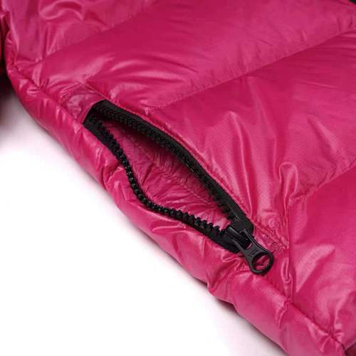 Canada Goose Fuchsia Pink Hooded Puffer Jacket with Contrast Back Stripes