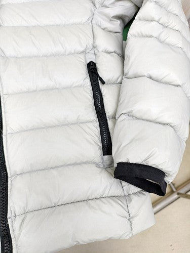 Canada Goose White Stand-Collar Quilted Puffer Jacket