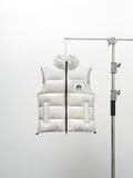 Moose Knuckles White Mixed-Finish Quilted Puffer Vest