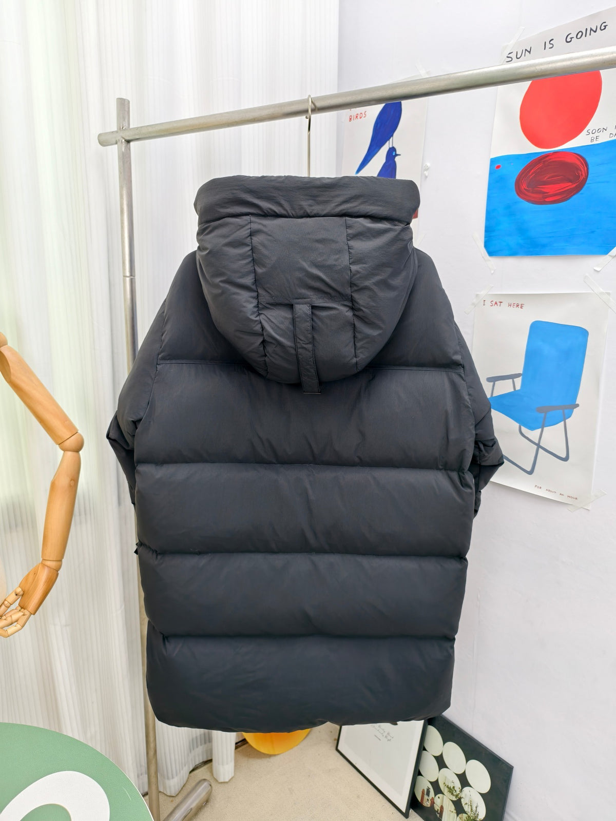 Canada Goose Black Hooded Puffer Jacket with Classic Sleeve Badge