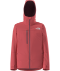 The North Face Red Hooded Full-Zip Jacket with Chest Pocket