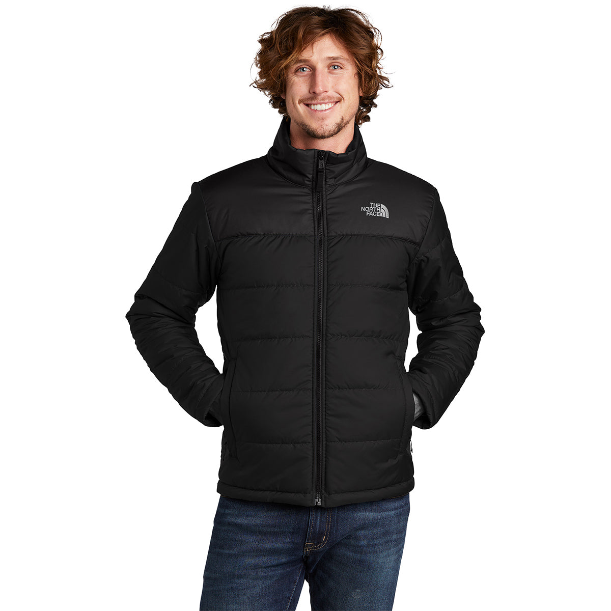 The North Face Black Quilted Stand-Collar Puffer Jacket