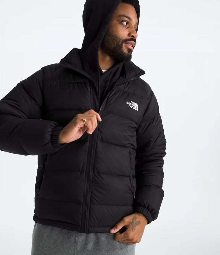 The North Face Black Stand-Collar Quilted Puffer Jacket