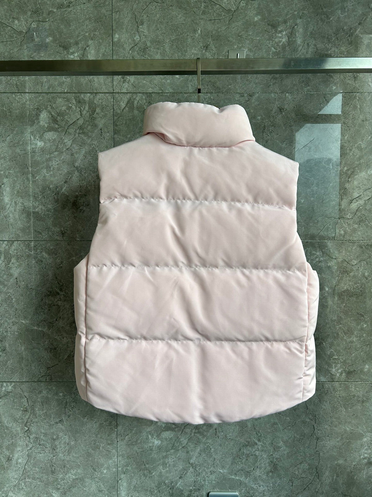 Canada Goose Blush Pink Black Badge Quilted Puffer Vest
