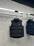 Canada Goose Black Tonal Badge Quilted Puffer Vest