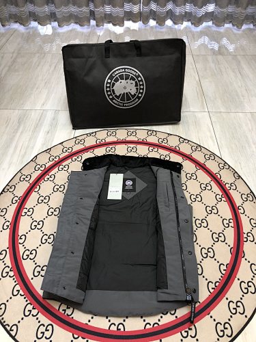 Canada Goose Gray Classic Logo Quilted Puffer Vest