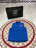 Canada Goose Royal Blue Classic Logo Quilted Puffer Vest
