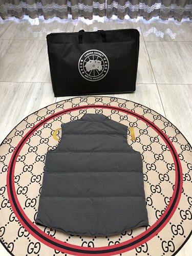 Canada Goose Gray Classic Logo Quilted Puffer Vest